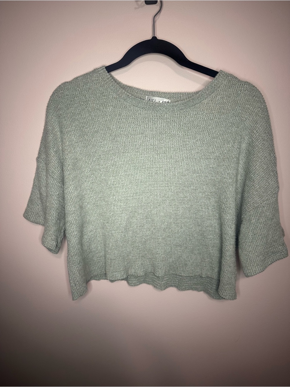 Grey crop sweater tee FITZ+EDDI